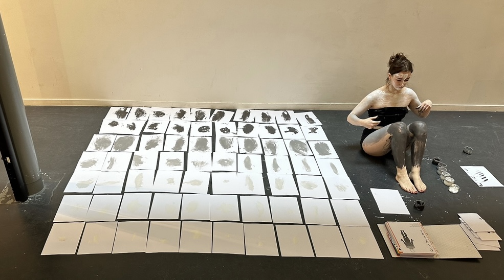 Octofide — performance autour de l’ancrage, Marielle Debellu