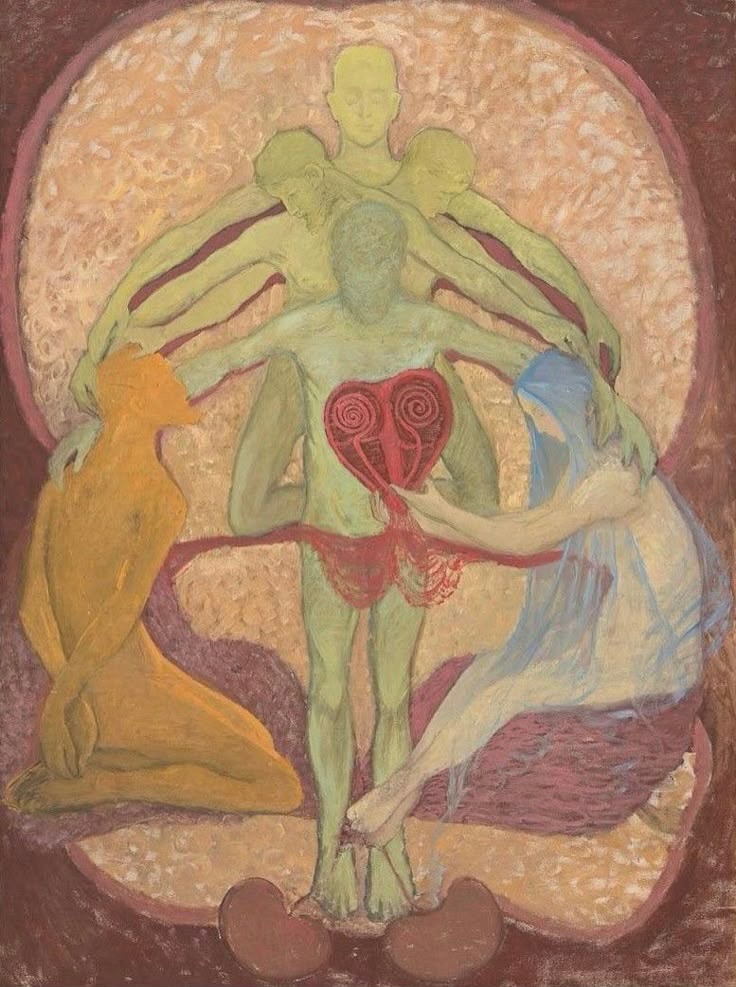 Hilma af Klint — The Rose, tempera sur papier, 1907